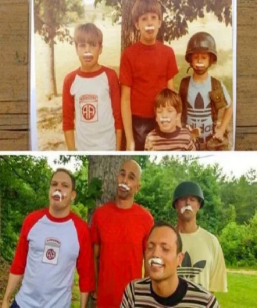 childhood pictures to recreate